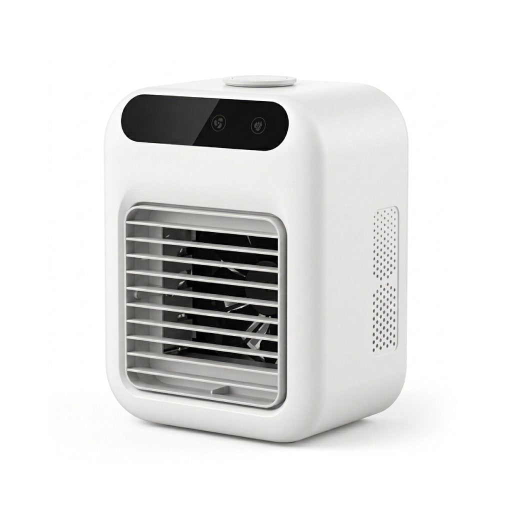 Portable Desktop Air Cooler & Humidifying Spray Fan – Compact Personal Air Comfort | GadgetsForAll