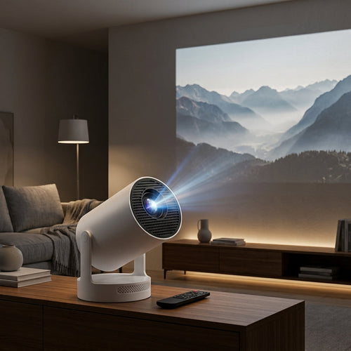 Portable Smart Projector – Android 14, Wi‑Fi & Auto Keystone | GadgetsForAll